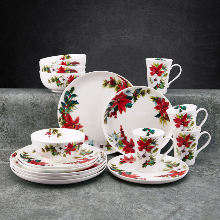 Mikasa 16 Piece Bone China Dinnerware Set, Service for 4 Wayfair